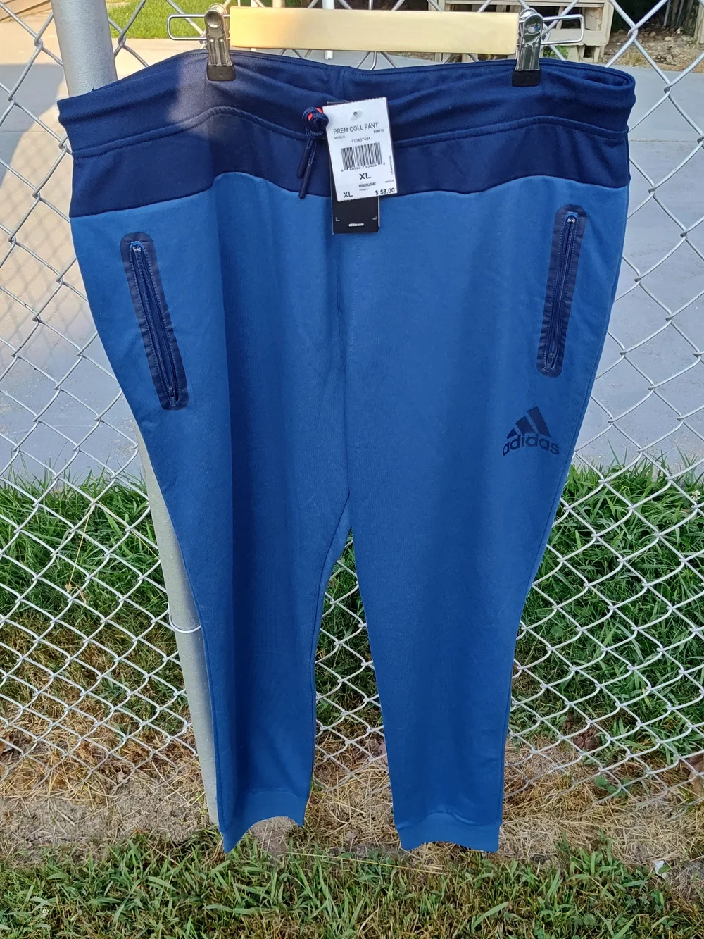 Adidas Men's Navy Blue Jogger Sweatpants Premium Size XL